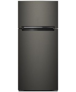 18 cu ft Top Freezer Black Stainless Steel Refrigerator