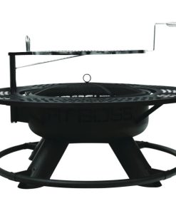 Pit Boss 2-In-1 24 In. Black Round Fire Pit & Grill