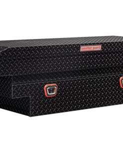 Weather Guard Saddle Truck Tool Box Aluminum Compact Deep Gloss Black
