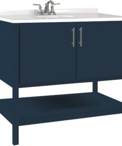 Bertch Essence 36 In. W x 34-1/2 In. H x 21 In. D Cobalt Furniture Style Vanity Base, 2 Door