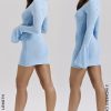 Noya Ocean Blue Knit Mini Dress