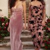 Azalea Soft Pink Velvet Midi Dress
