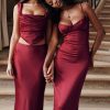Stefania Ruby Corset Maxi Dress