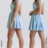 Ingrid Tuscan Blue Twill Mini Dress