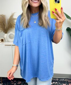 Women's Raw Edge Boxy Tee (Buy 3 Free Shipping)