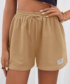 Women's Casual Drawstring Waist Sport Shorts