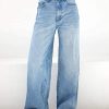 High Waist Loose Wide Leg Mopping Jeans