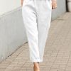 Linen-cotton Women's Large Size Loose Pants