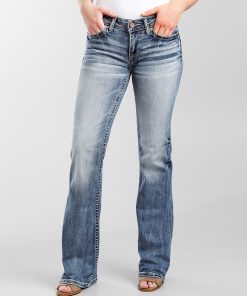 90s Vintage Embroidery Pocket Low Waist Jeans