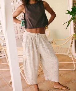 Women's Casual Striped Pockets Wide Leg Pants (Buy 2 Free Shipping)