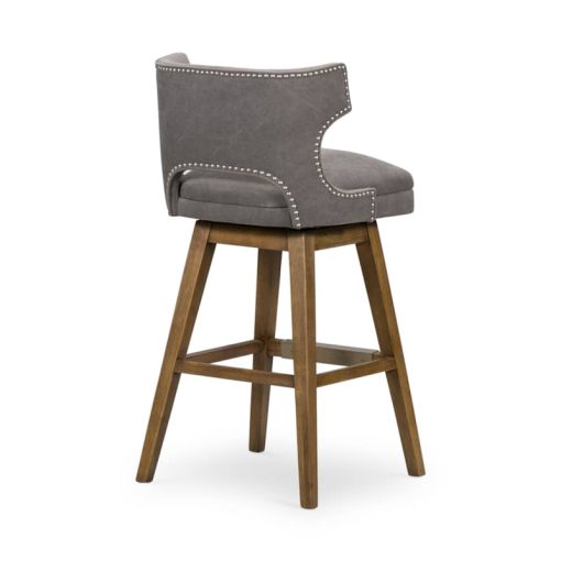 Four Hands Belfast Collection  Canvas Dark Moon Task Bar Stool - Image 2