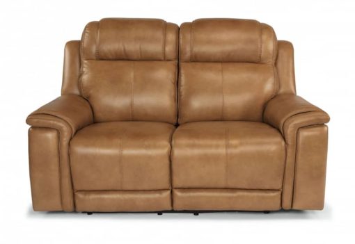 Flexsteel Kingsley Leather Power Reclining Loveseat With Power Headrests - Image 2