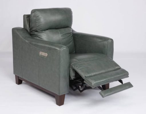 Flexsteel Forte Leather Power Recliner With Power Headrest - Image 2