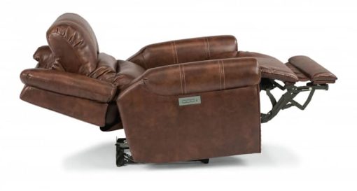 Flexsteel Oscar Fabric Power Recliner With Power Headrest & Lumbar - Image 2