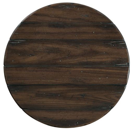 Hooker Furniture Roslyn County Dark Walnut Round Lamp Table - Image 2