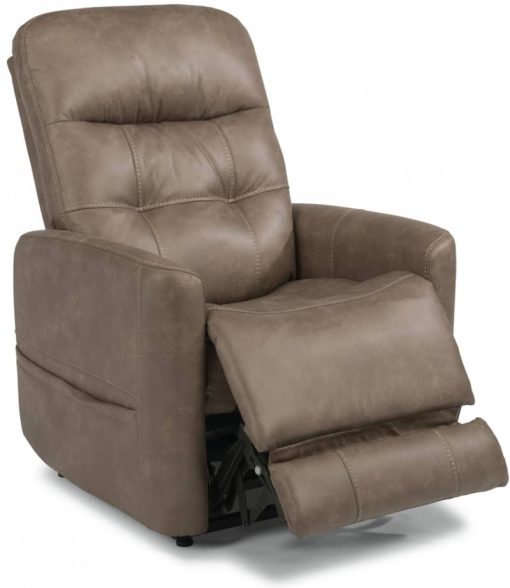 Flexsteel Kenner Fabric Power Lift Recliner With  Power Headrest & Lumbar - Image 2
