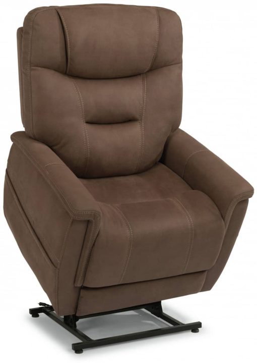 Flexsteel Shaw Fabric Power Lift Recliner With Power Headrest & Lumbar - Image 2
