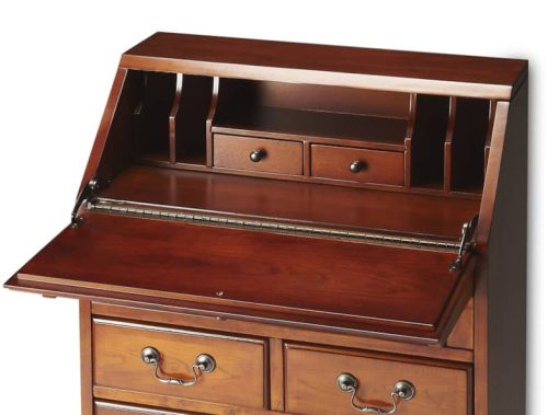 Butler Specialty Company Danforth Olive Ash Burl Secretary Desk - Image 2
