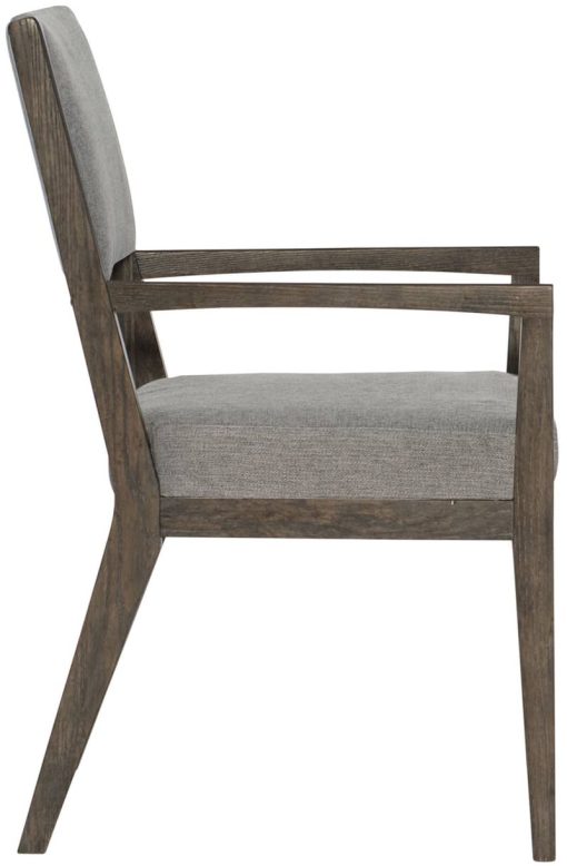 Bernhardt Linea Cerused Charcoal Arm Chair - Image 2