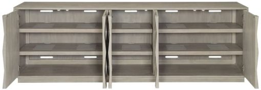 Bernhardt Linea Cerused Greige Entertainment Console - Image 2