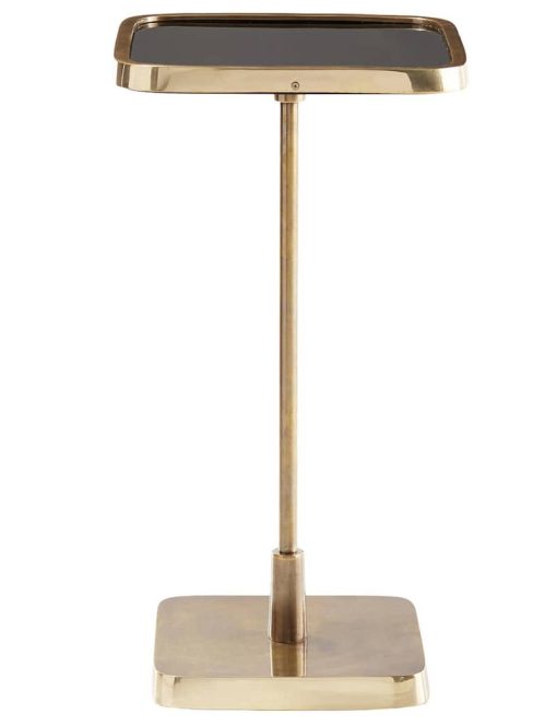 Arteriors Vintage Brass Kaela Square Accent Table - Image 2