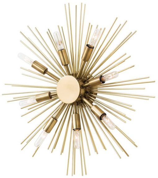 Arteriors Jiten Antique Brass Sconce/Ceiling Mount - Image 2