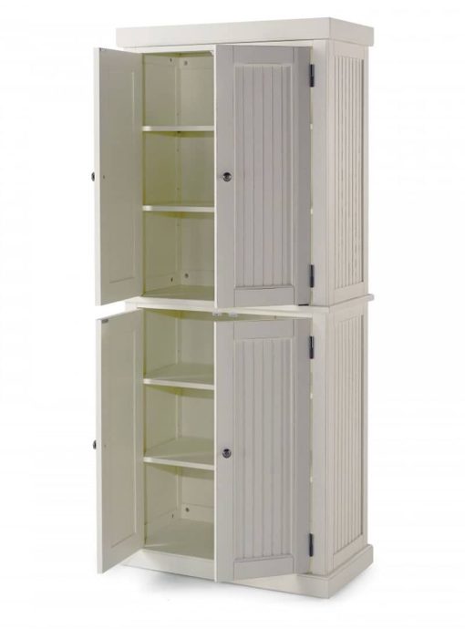 Homestyles Nantucket White Distressed Pantry - Image 2