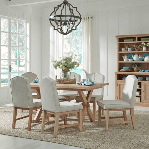 Homestyles Cambridge Whitewash 7-Piece Dining Set - Image 2