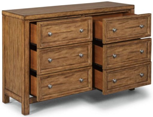 Homestyles Sedona Toffee 6 Drawer Dresser - Image 2