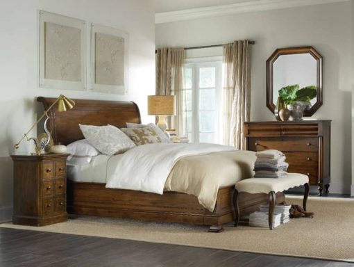 Hooker Furniture Bedroom Archivist King Sleigh Bed w/Low Footboard - Image 2