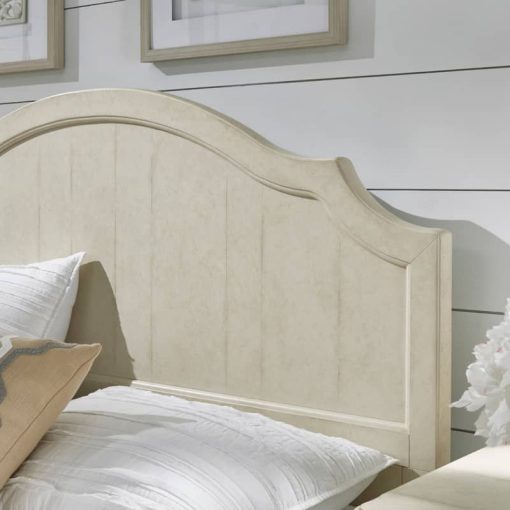 Homestyles Provence Antiqued White Queen Bed, 2 Nightstands And Chest - Image 2