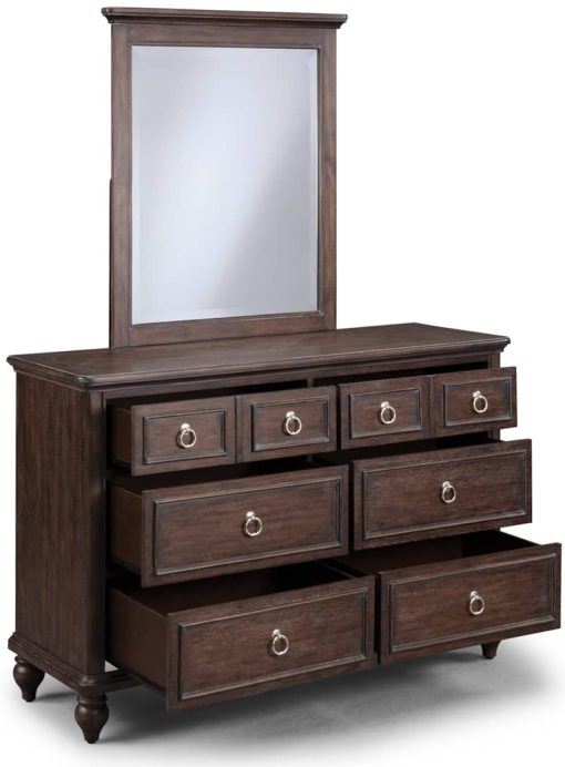 Homestyles Southport Distressed Oak Dresser With Mirror - Image 2
