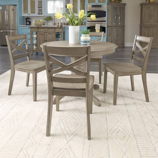 Homestyles Mountain Lodge Gray 5-Piece Dining Set - Image 2