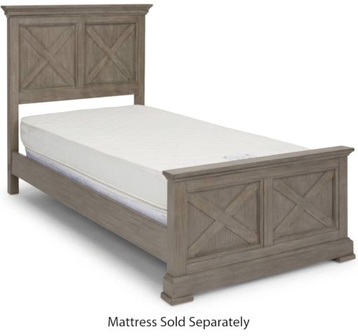 Homestyles Mountain Lodge Gray Twin Bed - Image 4