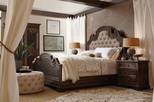 Hooker Furniture Bedroom Fair Oaks King Upholstered Bed - Image 2