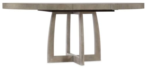 Hooker Furniture Affinity Greige Oak 48" Round Pedestal Dining Table - Image 3