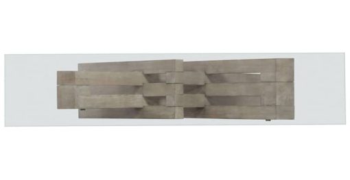 Hooker Furniture Affinity Greiger Oak & Glass Top Accent Console - Image 2