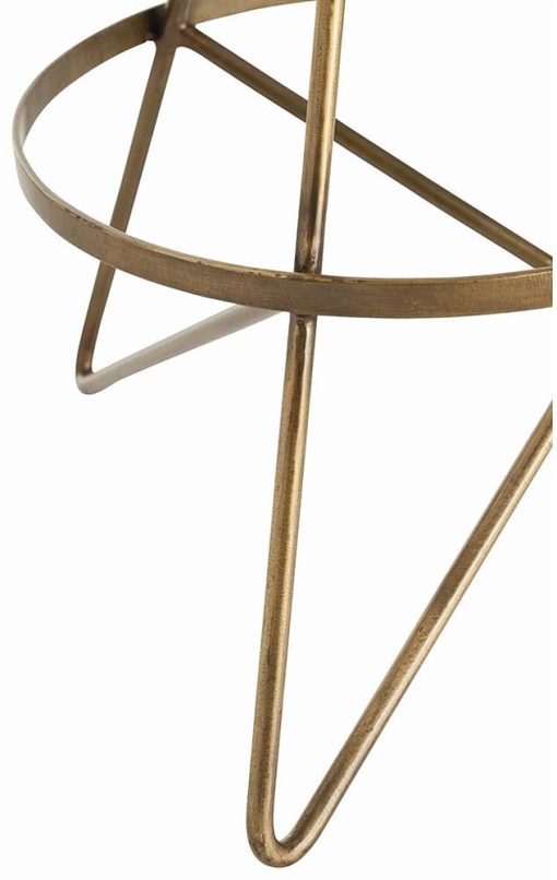 Arteriors Wyndham Natural Wax Swivel Counter Stool - Image 2