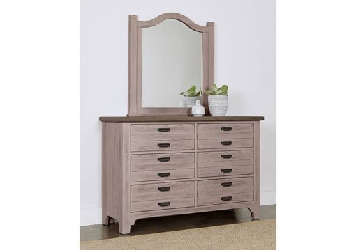 Vaughan-Bassett Bungalow Dover Grey And Folkstone 6 Drawer Double Dresser - Image 2