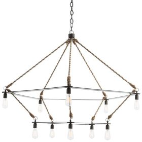 Arteriors McIntyre Natural Two Tiered Chandelier - Image 2