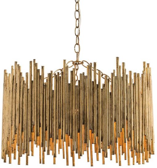 Arteriors Prescott Gold Leaf Pendant - Image 2