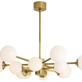 Arteriors Karrington Antique Brass Small Chandelier - Image 2