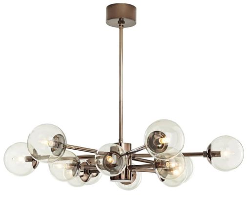 Arteriors Karrington Brown Nickel Small Chandelier - Image 2