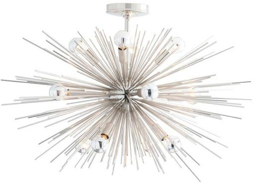 Arteriors Zanadoo Polished Nickel Fixed Chandelier - Image 2