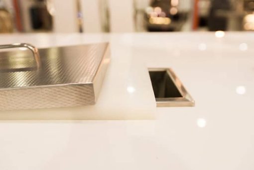Hestan Outdoor Countertop Trash Chute With Cutting Board & Cover - Image 2