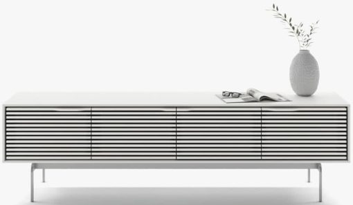 BDI Satin White Quad Console Low Cabinet - Image 2