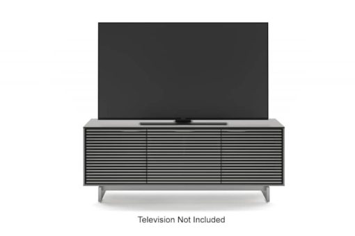 BDI Align Fog Grey Triple Media Cabinet - Image 2