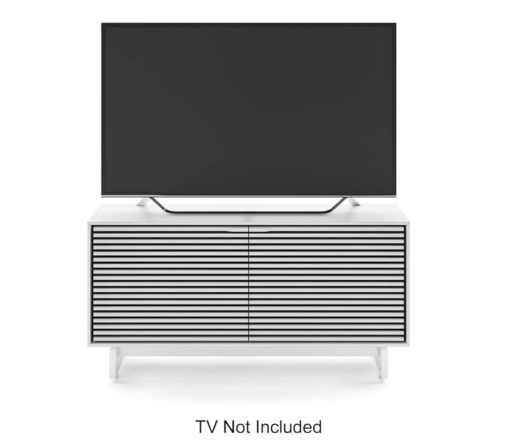 BDI Align Satin White Double Media Cabinet - Image 2