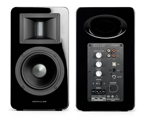 Edifier Airpulse A100 Black Hi-Res Audio Bluetooth Bookshelf Speakers (Pair) - Image 2