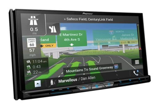 Pioneer Black In-Dash Navigation AV Receiver with 7" WVGA Capacitive Touchscreen Display - Image 2